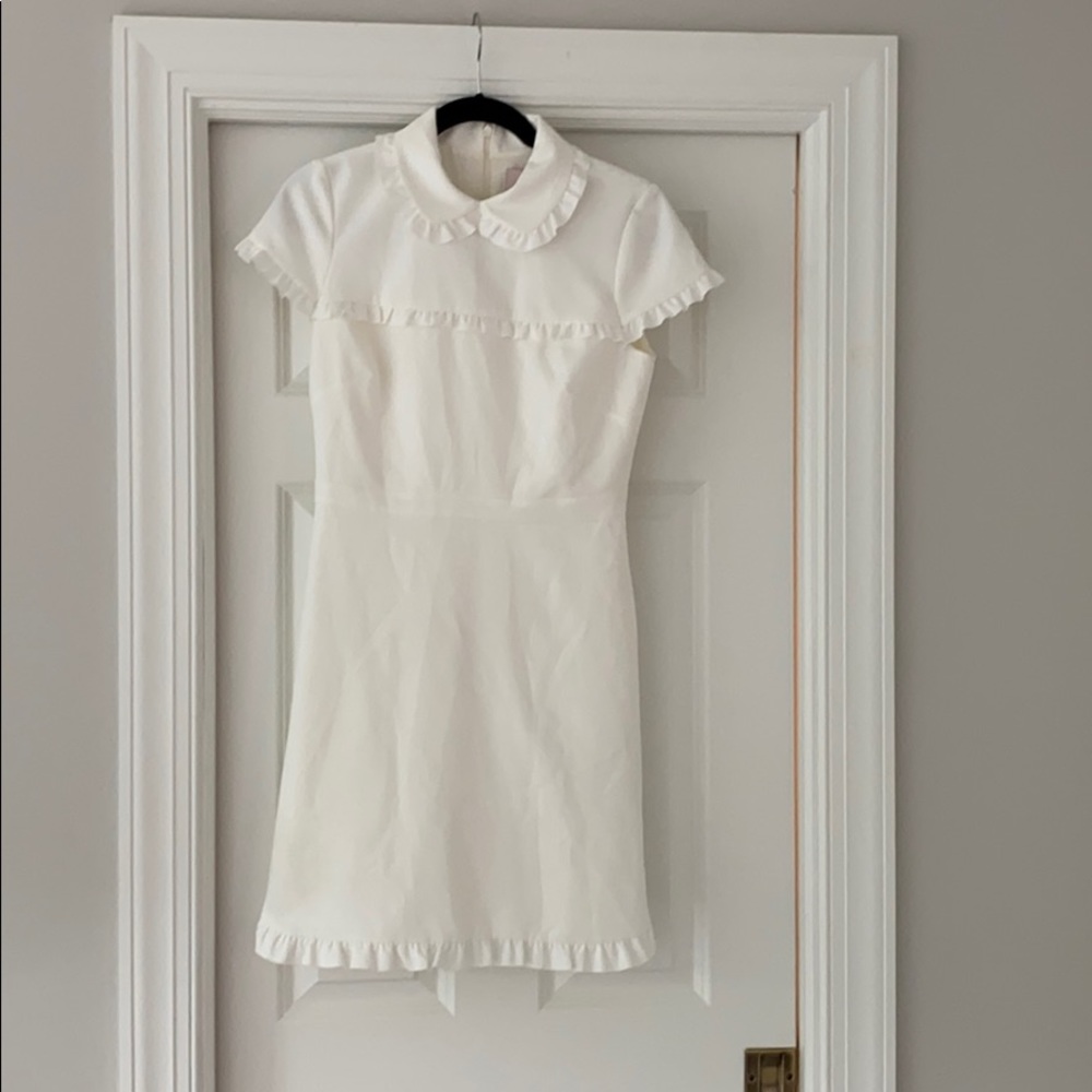 Gal Meets Glam white collared dress